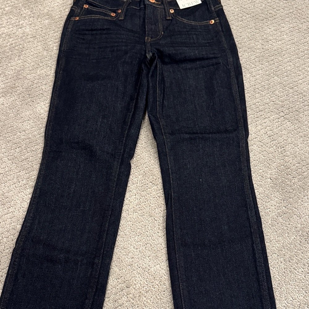 J. Crew Women's Dark Blue 9” Vintage Slim Straight Leg Jeans - Picture 3 of 3